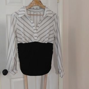 JohnPaulRichard Size L Large Black & White Top